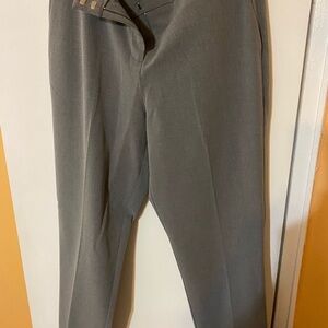 Women Gray Ankle Dress Pants
